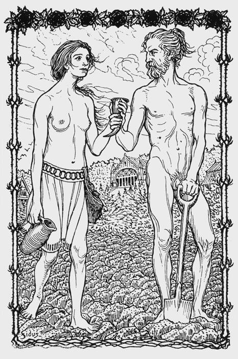 Back to Nature, A Couple by Fidus, 1910 